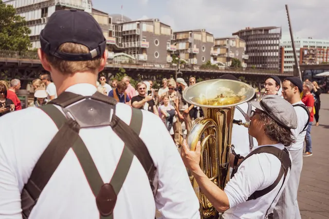 Maritime mobile Brassband aus Hamburg
